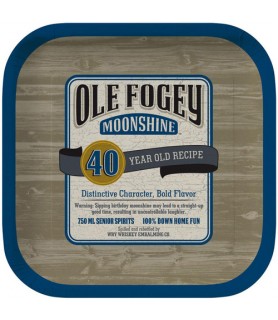 Over the Hill 'Ole Fogey' 40th Birthday Small Paper Plates (8ct)