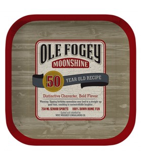 Over the Hill 'Ole Fogey' 50th Birthday Small Paper Plates (8ct)