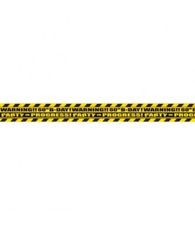 Over the Hill 60th Birthday Novelty Caution Tape (45ft)