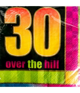 Over the Hill Party 30th Birhday Small Napkins (16ct)