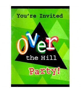 Over the Hill 'Over It' Invitations w/ Envelopes (12ct)