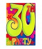 Over the Hill 'Groovy' 30th Birthday Invitations w/ Envelopes (8ct)