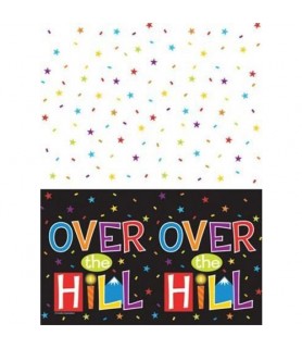 Over the Hill 'Big Hill' Plastic Table Cover (1ct)