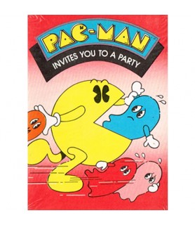 Pac-Man Vintage 1982 Invitations w/ Envelopes (8ct)