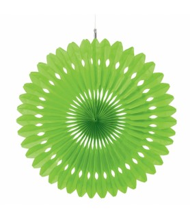 Kiwi Green Large 16" Decorative Crepe Paper Fan (1ct)