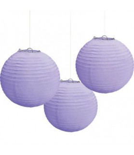Lilac Paper Lanterns (3ct)