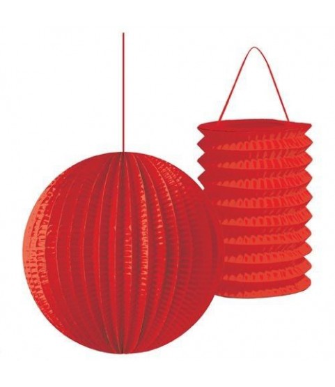 Red Paper Lanterns (2ct)