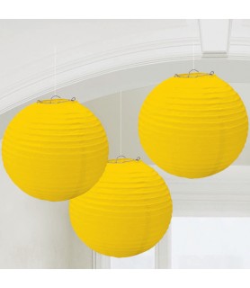 Yellow Paper Lanterns (3ct)