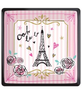 Bridal Shower 'A Day in Paris' Small Paper Plates (8ct)*