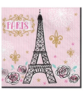 Bridal Shower 'A Day in Paris' Lunch Napkins (16ct)*
