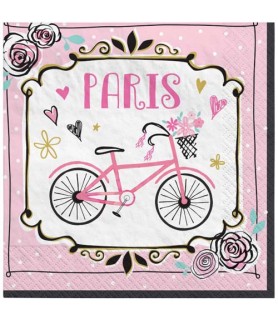 Bridal Shower 'A Day in Paris' Small Napkins (16ct)*