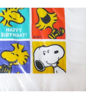 Peanuts 'Snoopy and Woodstock' Small Napkins (16ct)