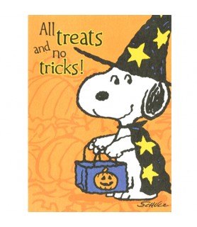Peanuts Snoopy Halloween 'All Treats and No Tricks' Invitations w/ Envelopes (10ct)