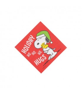 Peanuts Snoopy Christmas Holiday Hugs Small Napkins (16ct)