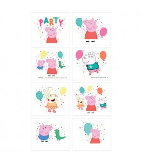 Peppa Pig 'Confetti Party' Temporary Tattoos (1 sheet)