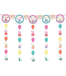 Peppa Pig 'Confetti Party' Hanging String Decorations (5pcs)