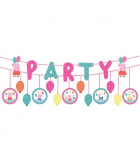 Peppa Pig 'Confetti Party' Double Banner Kit (2pcs)