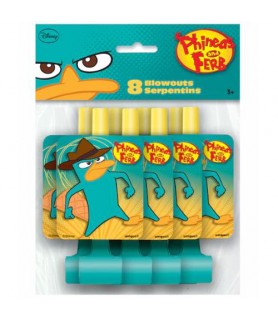 Phineas And Ferb Blowouts / Favors (8ct)