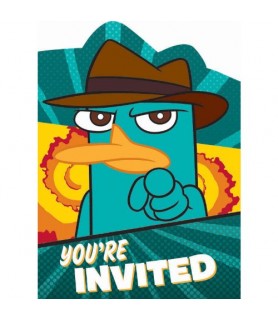 Phineas and Ferb Invitation Set w/ Envelopes (8ct)