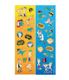 Phineas and Ferb 'Agent P' Stickers (8 strips)