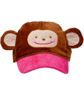 Pink Mod 'Monkey Love' Child Baseball Cap (1ct)