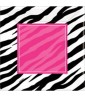 Zebra Stripes 'Pink and Black' Animal Print Large Paper Plates (8ct)
