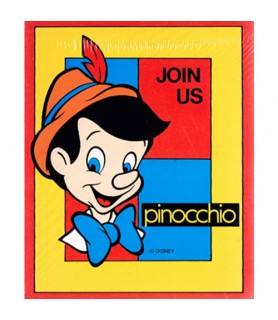 Pinocchio Invitations w/ Envelopes (8ct)