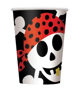 Pirate Party 'Ahoy!' 9oz Paper Cups (8ct)