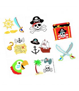 Pirate Party Temporary Tattoos (1 sheet)
