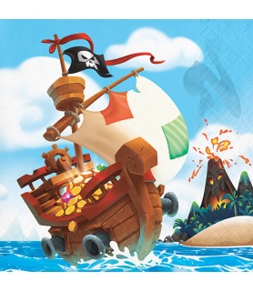 Pirate Party 'Treasure Adventure' Small Napkins (16ct)