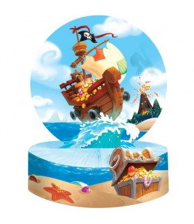 Pirate Party 'Treasure Adventure' Honeycomb Centerpiece (1ct)