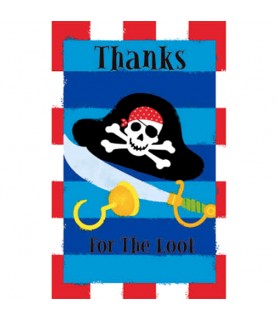 Pirate Party Thank You Notes w/ Envelopes (8ct)