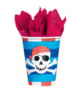 Pirate Party 'Pirates Treasure' 9oz Paper Cups (8ct)