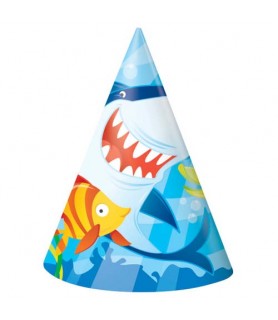 Shark 'Fin Friends' Cone Hats (8ct)