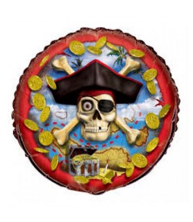 Pirate Party 'Bounty' Foil Mylar Balloon (1ct)