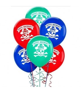Pirate Party Latex Balloons (6ct)