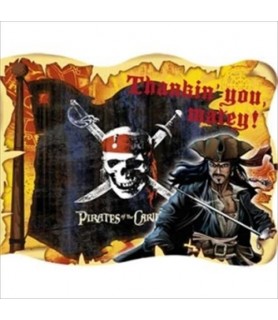 Pirates of the Caribbean Thank You Notes w/ Env. (8ct)