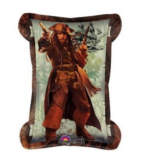 Pirates of the Caribbean Jack Sparrow Supershape Foil Mylar Balloon (1ct)*