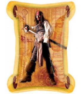 Pirates of the Caribbean Jack Sparrow Supershape Foil Mylar Balloon (1ct)