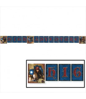 Pirates of the Caribbean 'On Stranger Tides' Happy Birthday Banner (1ct)