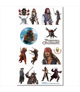 Pirates of the Caribbean 'On Stranger Tides' Temporary Tattoos (2 sheets)