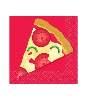 Happy Birthday 'Pizza Party' Small Napkins (16ct)
