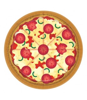 Happy Birthday 'Pizza Party' Small Paper Plates (8ct)