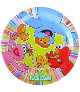 Sesame Street 'Plaza Sesamo' Large Paper Plates (8ct)