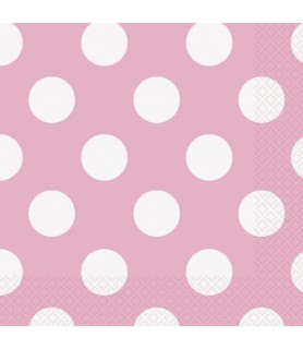 Lovely Pink Polka Dots Small Napkins (16ct)