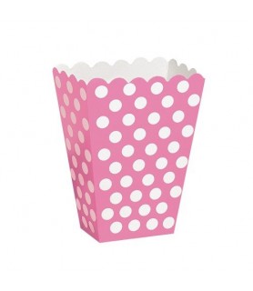 Pink Polka Dots Favor Boxes  (8ct)