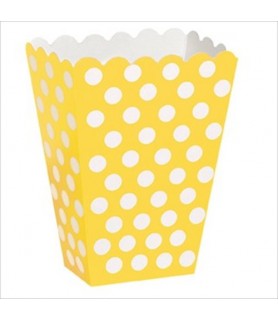 Yellow Polka Dots Favor Boxes (8ct)