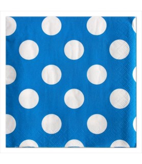 Blue Polka Dots Small Napkins (16ct)