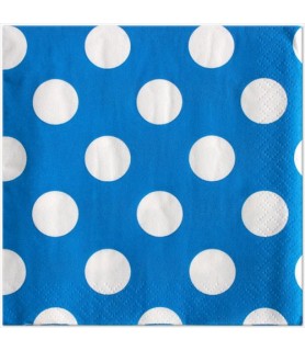 Blue Polka Dots Lunch Napkins (16ct)