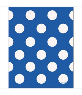 Blue Polka Dots Favor Bags (8ct)